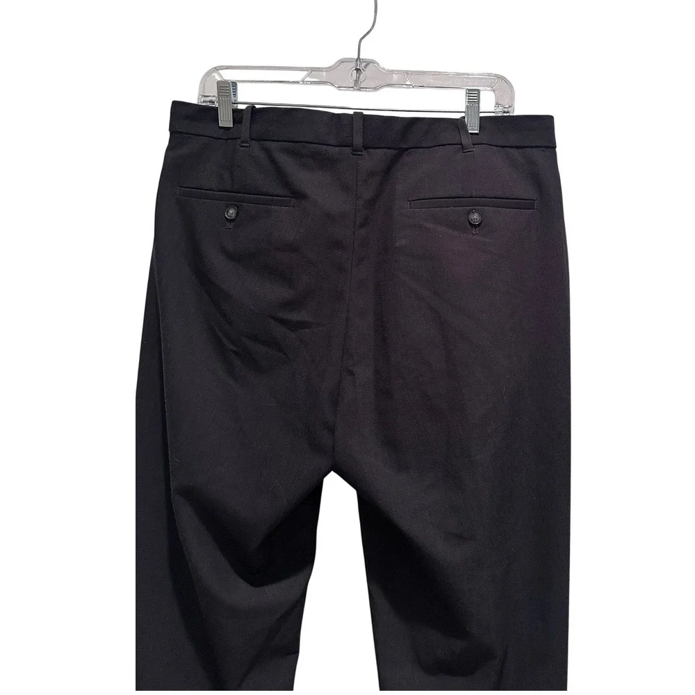 Izod Men's Dark Gray Straight Leg Dress‎ Pants Trousers Size 34x32